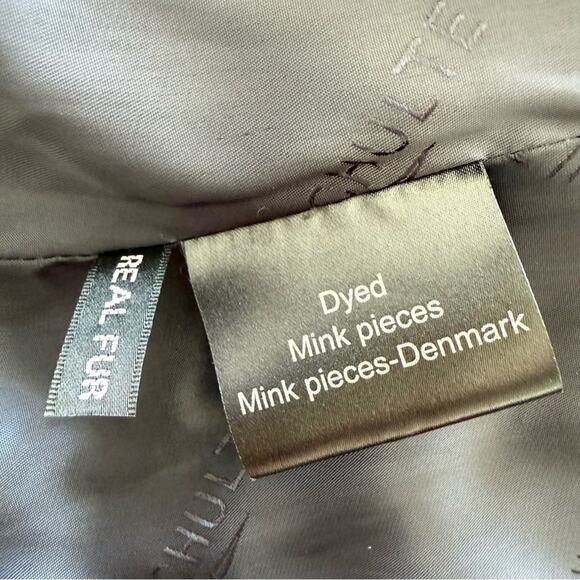 NEW!!! Rolf Schulte women navy color vest with natural mink size S Retail 1250$ - Picture 9 of 10